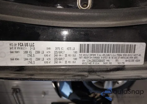 2016 Jeep Compass Sport from USA, damaged, VIN 1C4NJDBB2GD686425